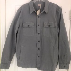 FAHERTY CPO UNLINED GREY LONG SLEEVE SHIRT JACKET